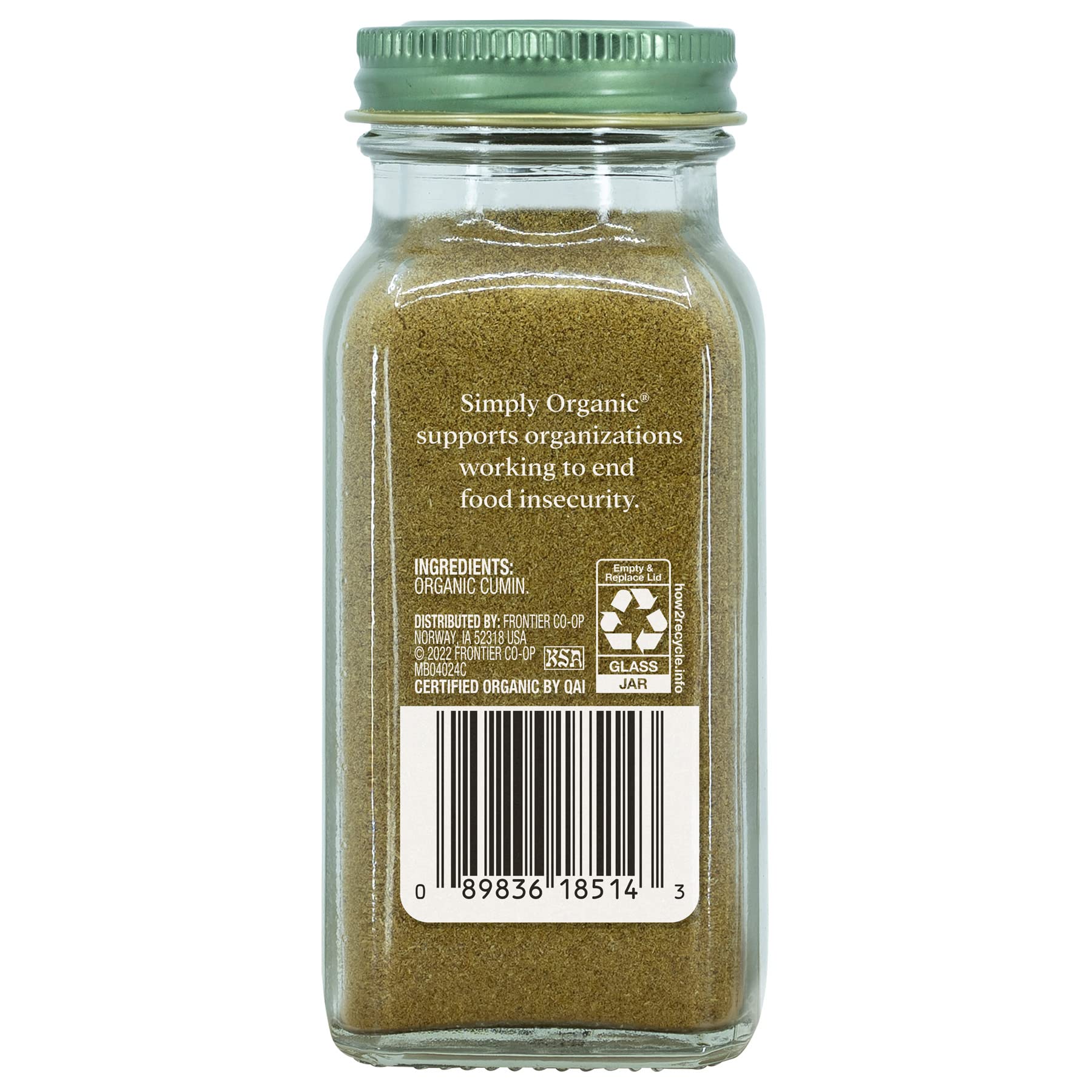 Organic Ground Cumin Seed - USDA Certified, 2.31 oz (65g) | Pure Cuminum Cyminum L. Spice for Cooking, Seasoning & Mexican/Indian Recipes | Gluten-Free & Non-GMO | Perfect for Tacos, Curry & Homemade Spice Blends