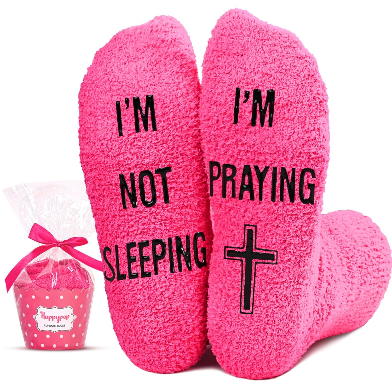 HappyPop Christian Socks - Religious Easter Gifts with Serenity Prayer, Jesus Inspired Faith Socks for Women & Men | Church, Bible Study & Worship Apparel