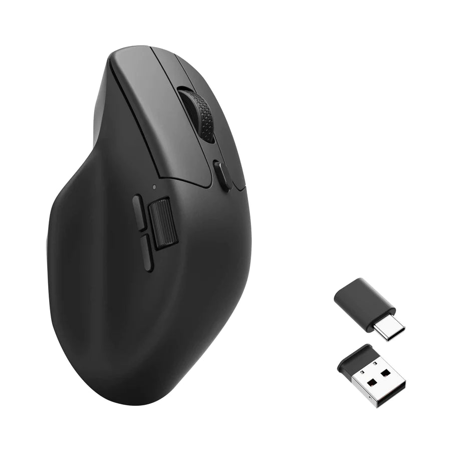 Keychron M6 Wireless Bluetooth Mouse - Ergonomic Design, 4000 DPI, Rechargeable Battery for Mac, Windows, Linux - Perfect for Office, Gaming, and Remote Work