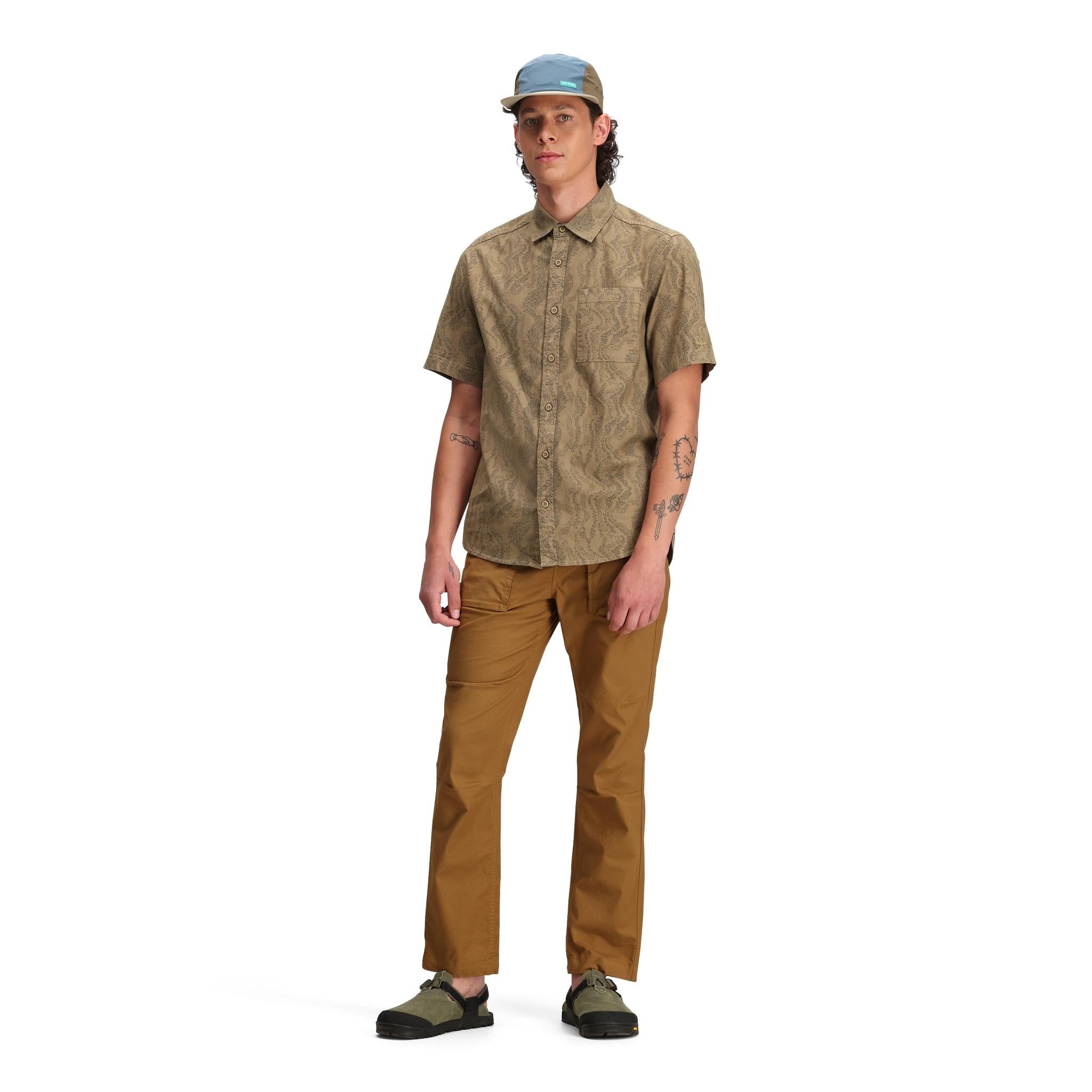 Men's Short Sleeve Desert Shirt - Breathable Casual Summer Shirt for Outdoor Adventures & Travel