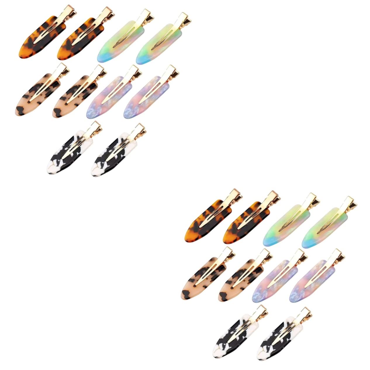 FOMIYES 2 Sets Alligator Hair Clips for Women - No Bend Hair Barrettes, Creaseless Hair Accessories for Styling, Sectioning & Makeup (20pcs) - Perfect for Salon, Home Hairstyling & DIY Hair Care