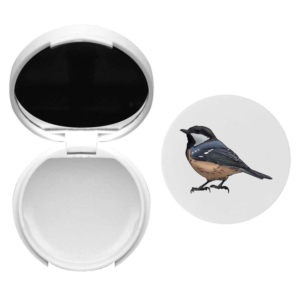 Coal Tit Lip Balm with Mirror (BM00024431) - Moisturizing & Nourishing Lip Care for Dry Lips - Perfect for Travel, Office, and Daily Use
