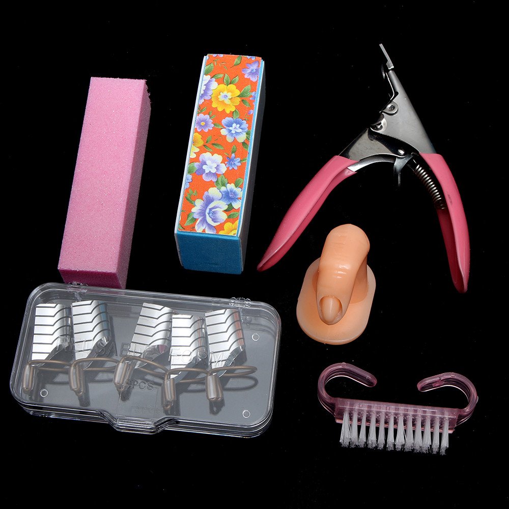 Professional Acrylic Nail Kit with Nail Powder, Glitter, Brush & False Tips - Complete DIY Nail Art Tools Set for Salon-Quality Manicures at Home (Perfect for Parties, Weddings & Special Occasions)