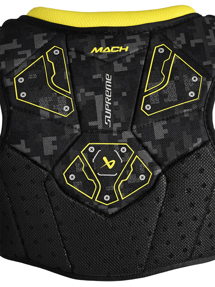 Bauer Supreme Mach Youth Ice Hockey Shoulder Pads - Protective Gear for Junior Hockey Players - Perfect for Practice & Games