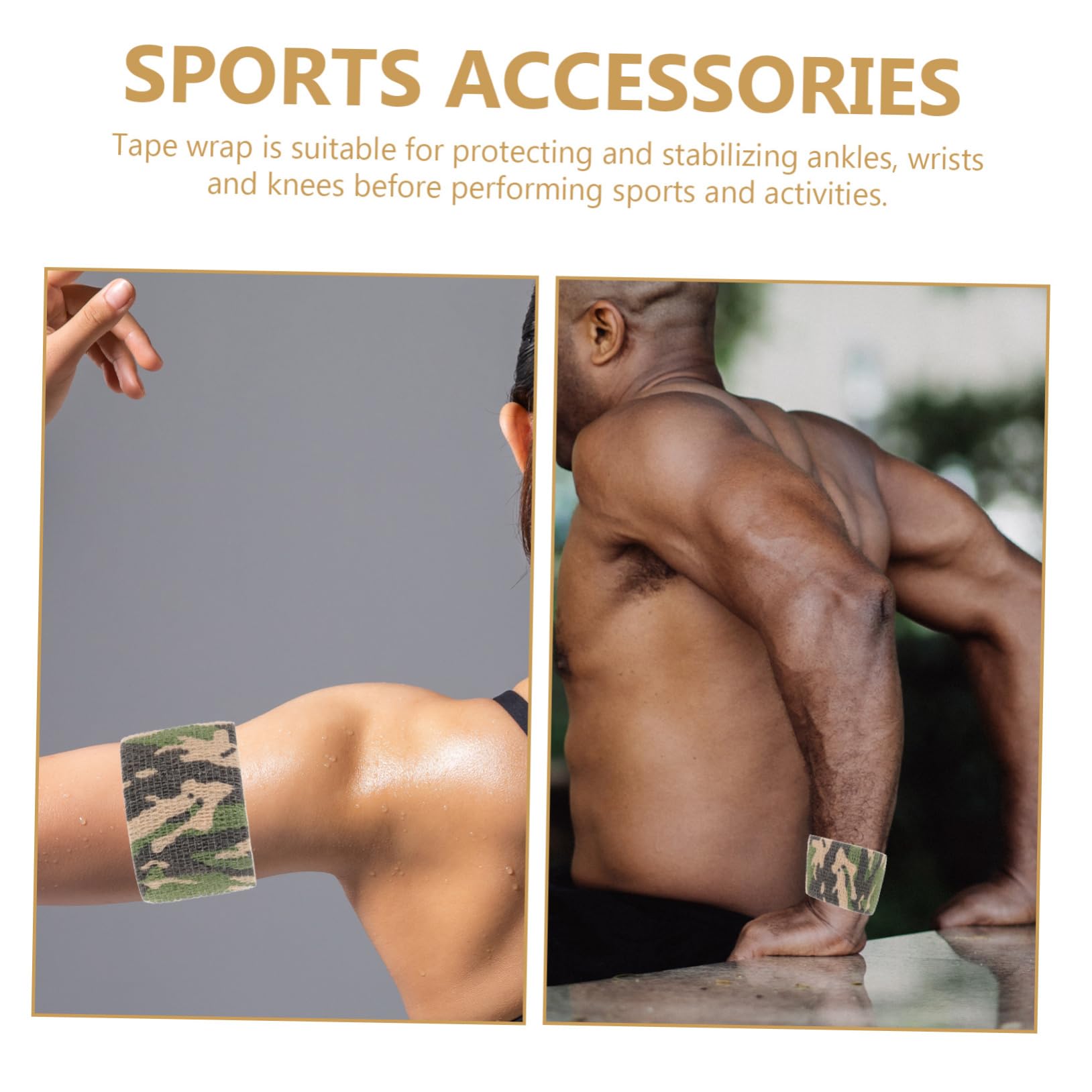 SUPVOX 6-Pack Sports Tape - Breathable Athletic Tape for Legs, Muscles & Joints | Non-Woven Fabric, Skin-Friendly & Durable | Ideal for Running, Gym Workouts & Injury Prevention