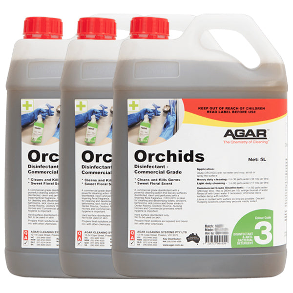 Premium Agar Orchids Commercial Grade Disinfectant - EPA Approved for Hospitals, Restaurants & Schools | Kills 99.9% Germs & Viruses | Safe for Food Contact Surfaces & High-Touch Areas