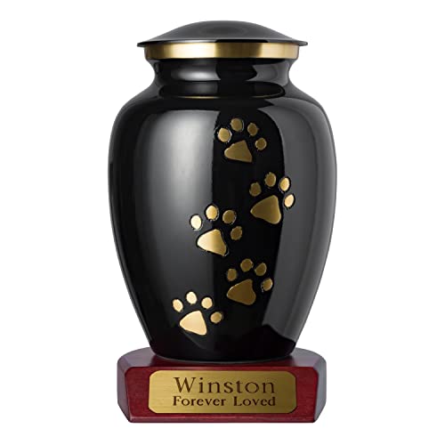 Ebony, Vertical Brass Paws
