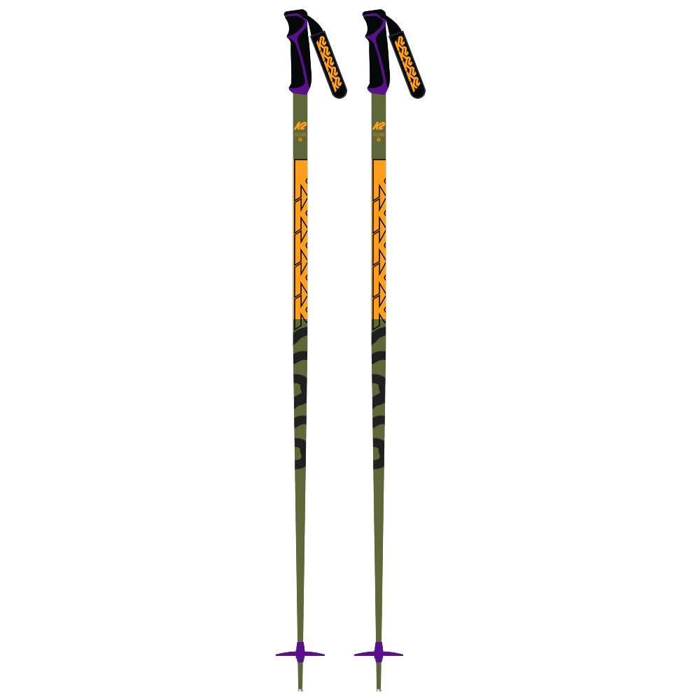 K2 Freeride 18 Men's Ski Poles - Lightweight Aluminum All-Mountain Skiing Poles for Downhill & Freestyle - Perfect for Powder, Groomers & Park Riding