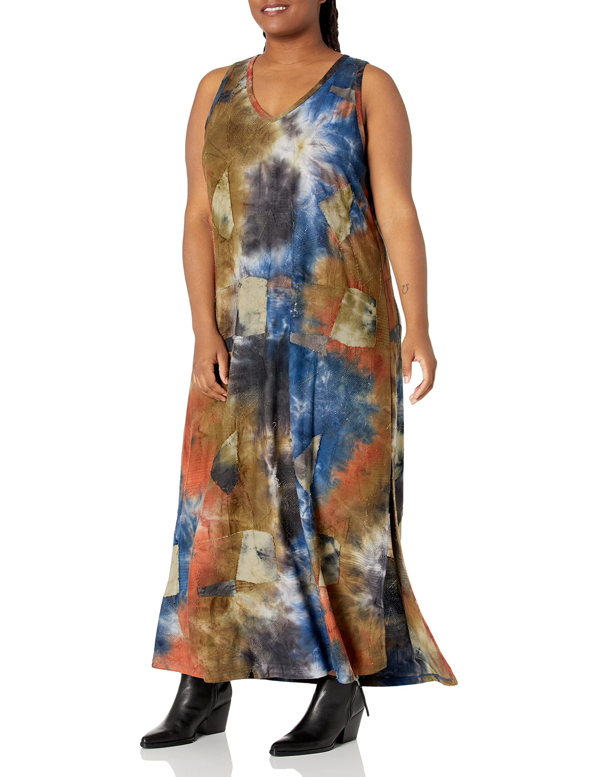 Karen Kane Women's Plus Size Side-Slit Maxi Dress - Flowy & Elegant for Parties, Weddings & Special Occasions