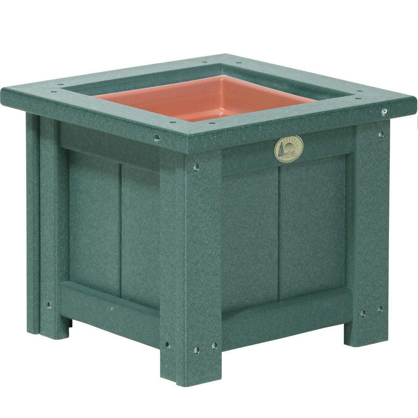Eco-Friendly Recycled Plastic Square Planter with Cup Holder - Modern Garden Decor for Indoor & Outdoor Plants | Perfect for Patio, Balcony, and Office Spaces