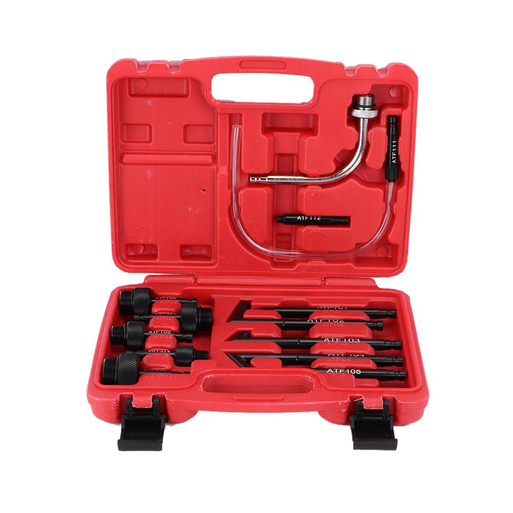 13Pcs Oil Fill Adapter Kit - Universal Fluid Refilling Connector Tool Set for Automotive, Motorcycle & Lawn Equipment Maintenance