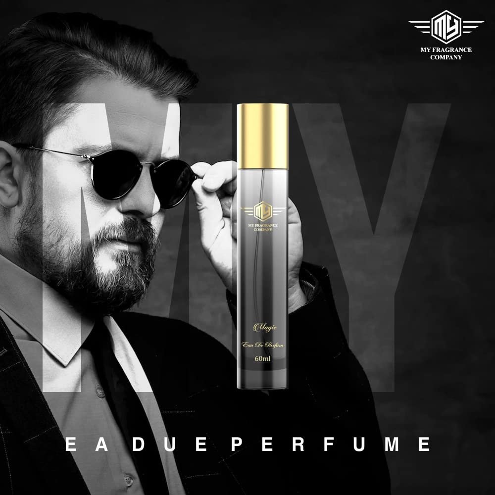 Premium Men's Cologne - MY FRAGRANCE Long Lasting Fresh & Soothing Perfume Spray (60ml, Magic Scent) | Luxury Fragrance Gift for Him | Perfect for Date Night, Office & Special Occasions