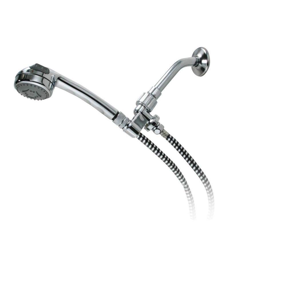 Drive Medical Handheld Shower Head with Adjustable Spray Massage - Chrome Finish for Bathroom, Elderly Care & Mobility Assistance