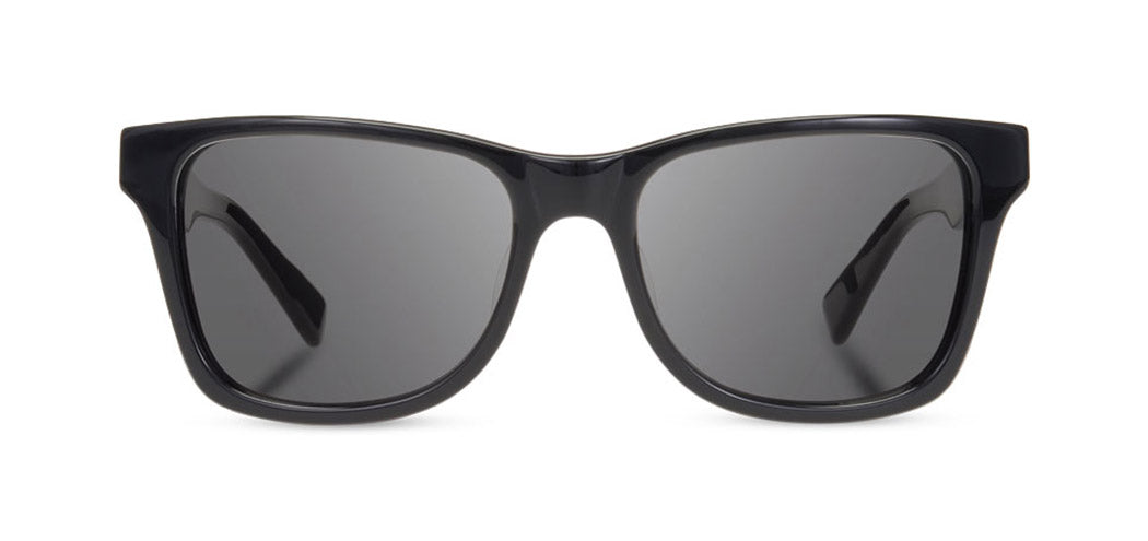 Shwood Canby XL Acetate Sunglasses - Black/Ebony Frame with Grey Polarized Lenses for UV Protection | Stylish & Durable for Outdoor Activities, Driving, Beach & Travel