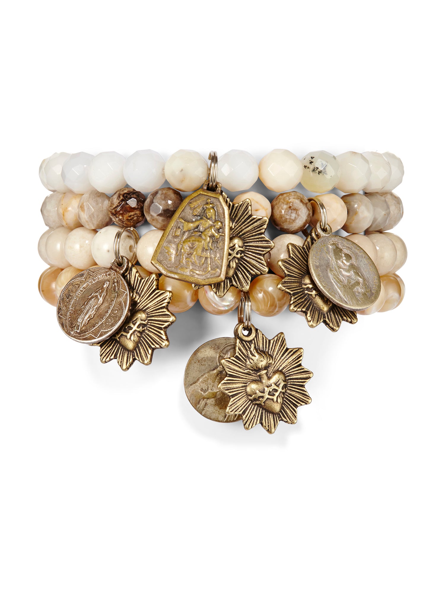 Elegant Mother of Pearl Icon Bracelet - Handmade Jewelry for Women - Perfect for Weddings, Parties & Everyday Wear