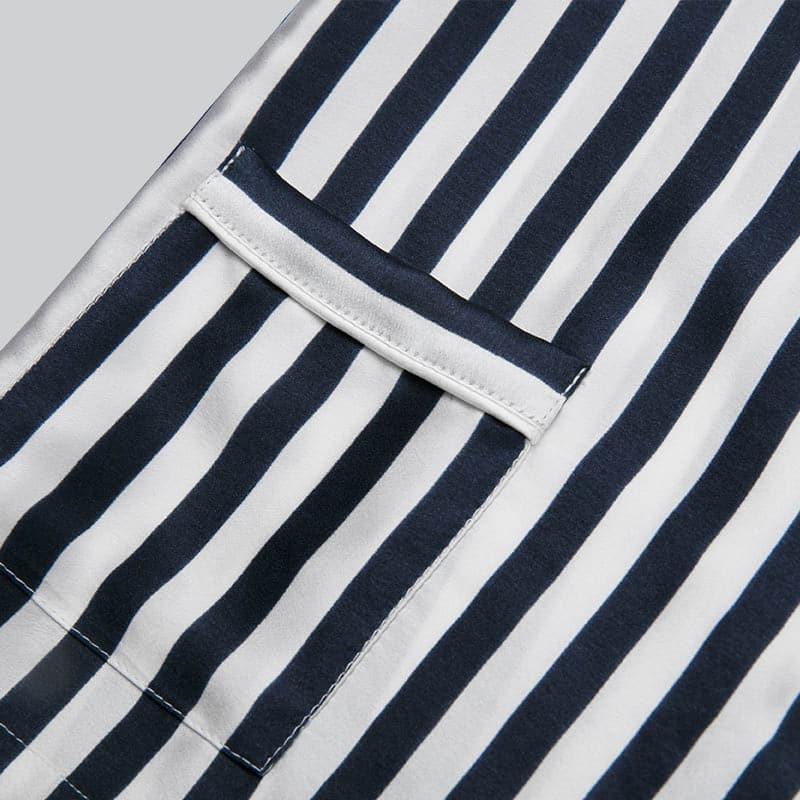 Kids Striped Silk Pajama Set - Soft & Comfortable Sleepwear for Boys & Girls - Perfect for Bedtime, Lounging & Special Occasions