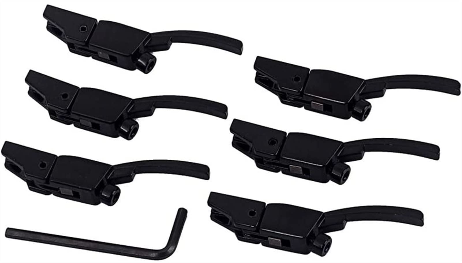 6-Piece Electric Guitar Bridge Saddle Set - Locking Tremolo Bridge String Saddles Replacement Parts for Electric Guitar Tailpiece | Perfect for Guitar Repair, Maintenance & Upgrades