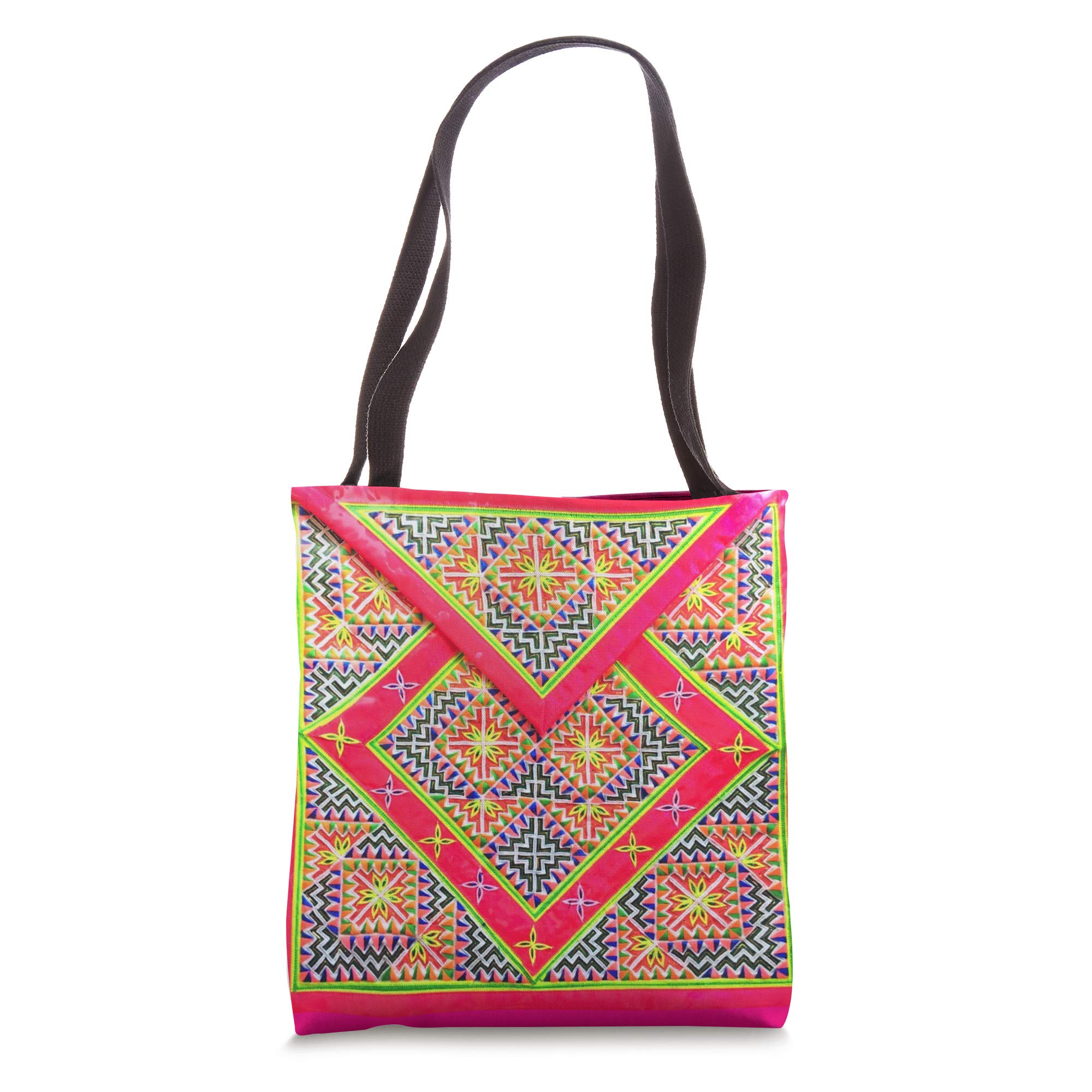 Hmong Embroidered Tote Bag - Handmade Money Pouch #9 - Stylish Crossbody Purse for Women | Perfect for Shopping, Travel & Cultural Events