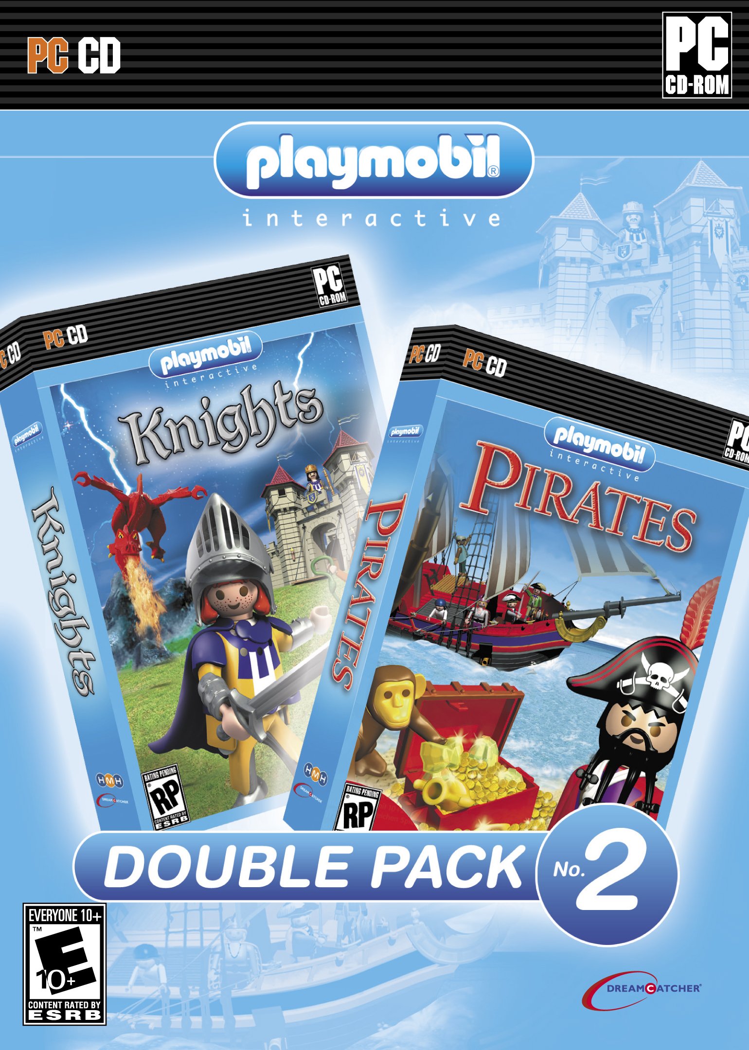 Playmobil Knights and Pirates Double Pack #2 - Medieval & Pirate Adventure Playset for Kids | Pretend Play, Storytelling & Imaginative Fun