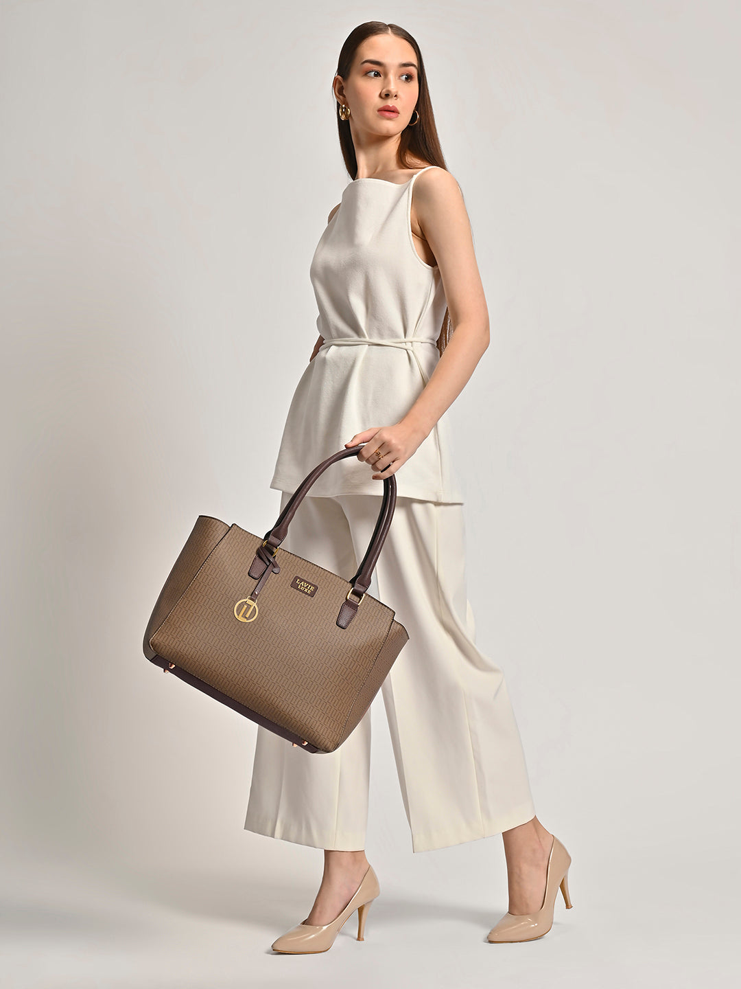 Mono Kelly25 Large Tote Bag - Premium Leather Handbag for Women | Fashionable Work & Travel Tote | Perfect for Office, Shopping & Weekend Getaways