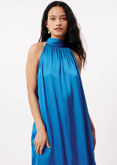AUBERYA Women's Electric Blue Dress - Elegant & Stylish for Parties, Weddings & Special Occasions