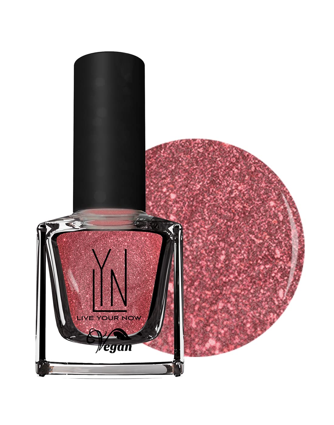 LYN Long Lasting Fast Dry Non Toxic Vegan & Cruelty Free Nail Polish Set - 2 Colors (Let's Toast & Pop Champagne) for Manicures, Pedicures, and Special Occasions