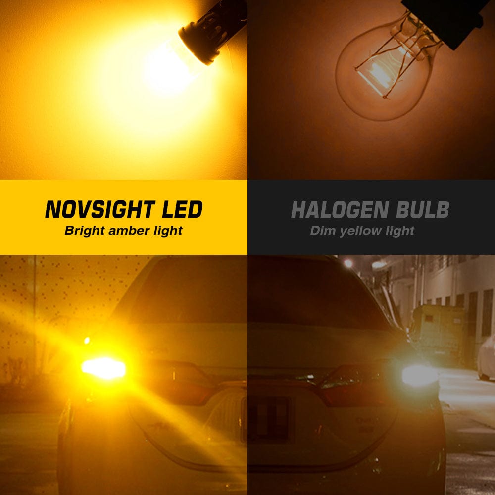 T10 LED Bulbs 158 161 168 194 T10O - Amber Front Side Marker, Parking, License Plate, Signal & Fog Lights - Perfect for Cars, Trucks, Motorcycles & Boats