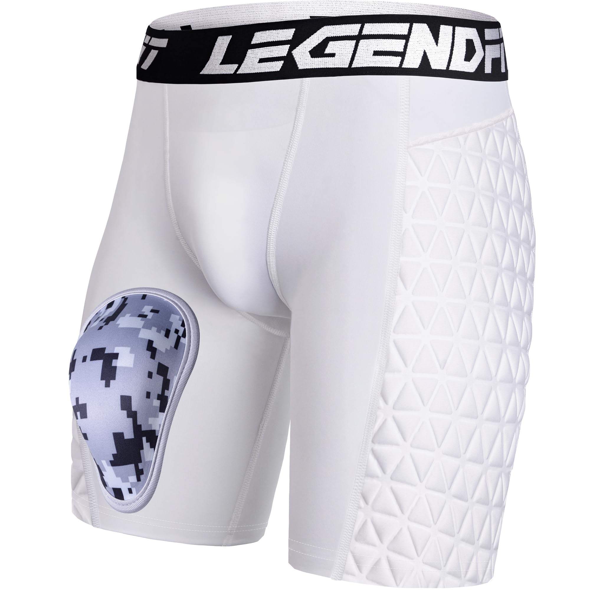 Youth Boys Baseball Sliding Shorts with Protective Cup - Athletic Compression Underwear for Baseball, Football, Lacrosse & Cricket - Perfect for Sports Training & Games