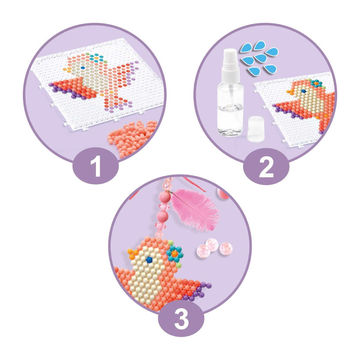 DJECO Artistic Aqua Country Charm Beads - DIY Craft Kit for Kids - Perfect for Jewelry Making, Arts & Crafts Projects, and Creative Play