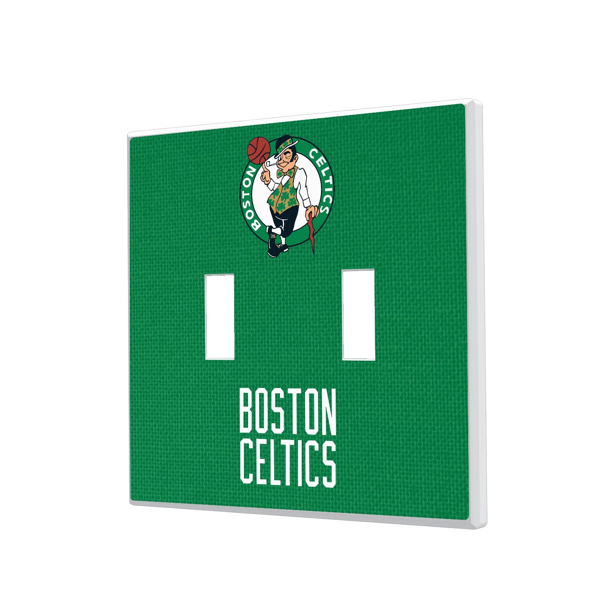 Boston Celtics Solid Hidden Screw Light Switch Plate Cover - NBA Team Themed Wall Plate for Home & Office Decor - Perfect for Celtics Fans Bedroom, Game Room, or Man Cave
