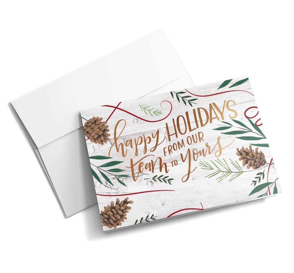 25 Custom Christmas Greeting Cards with Envelopes | Personalized Holiday Cards for Kids | Printed in USA | Perfect for School Exchanges, Family Gifts & Holiday Wishes