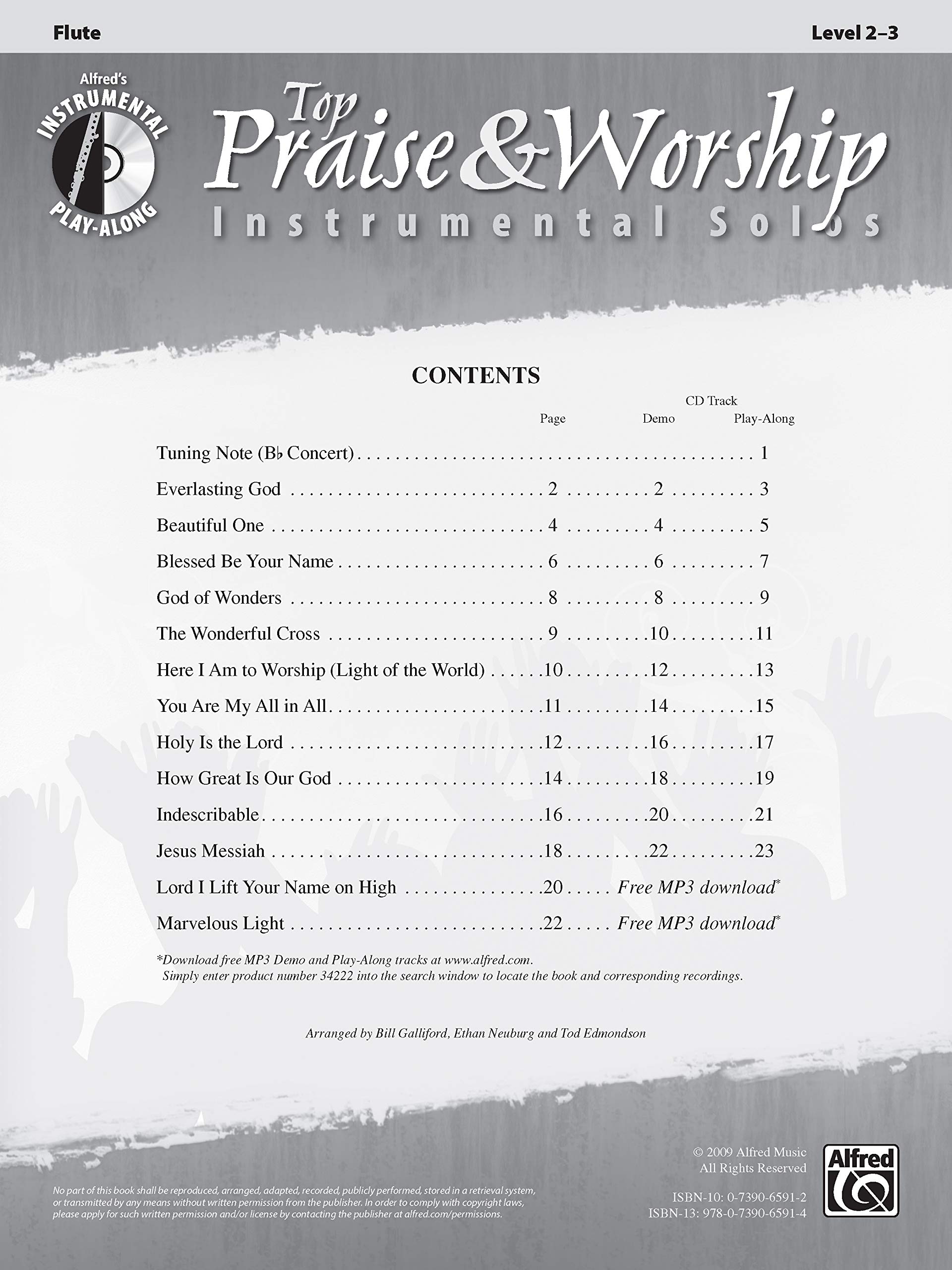 Top Praise & Worship Instrumental Solos for Flute - Book with Online Audio & Software | Christian Music Sheet for Church Services & Personal Devotion | Top Hits Instrumental Solos Series