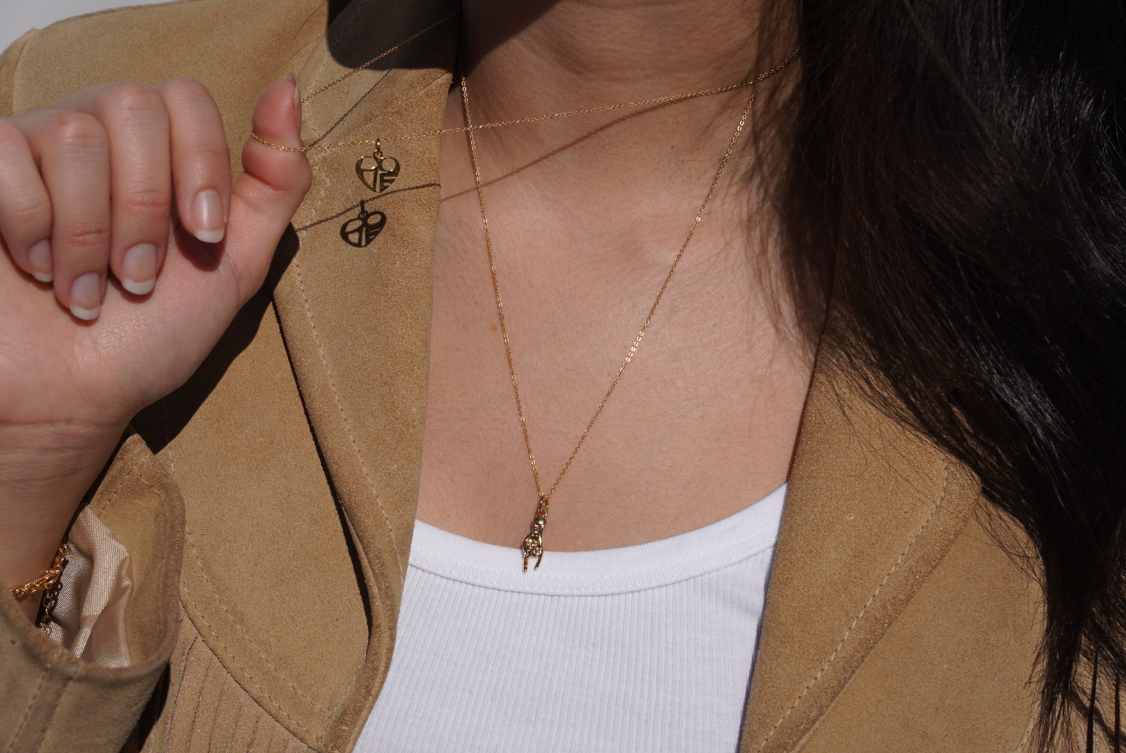Hand of Hamsa Cornuto Necklace - Italian Horn Evil Eye Protection Pendant for Women & Men - Perfect for Spiritual Jewelry, Gifts & Daily Wear