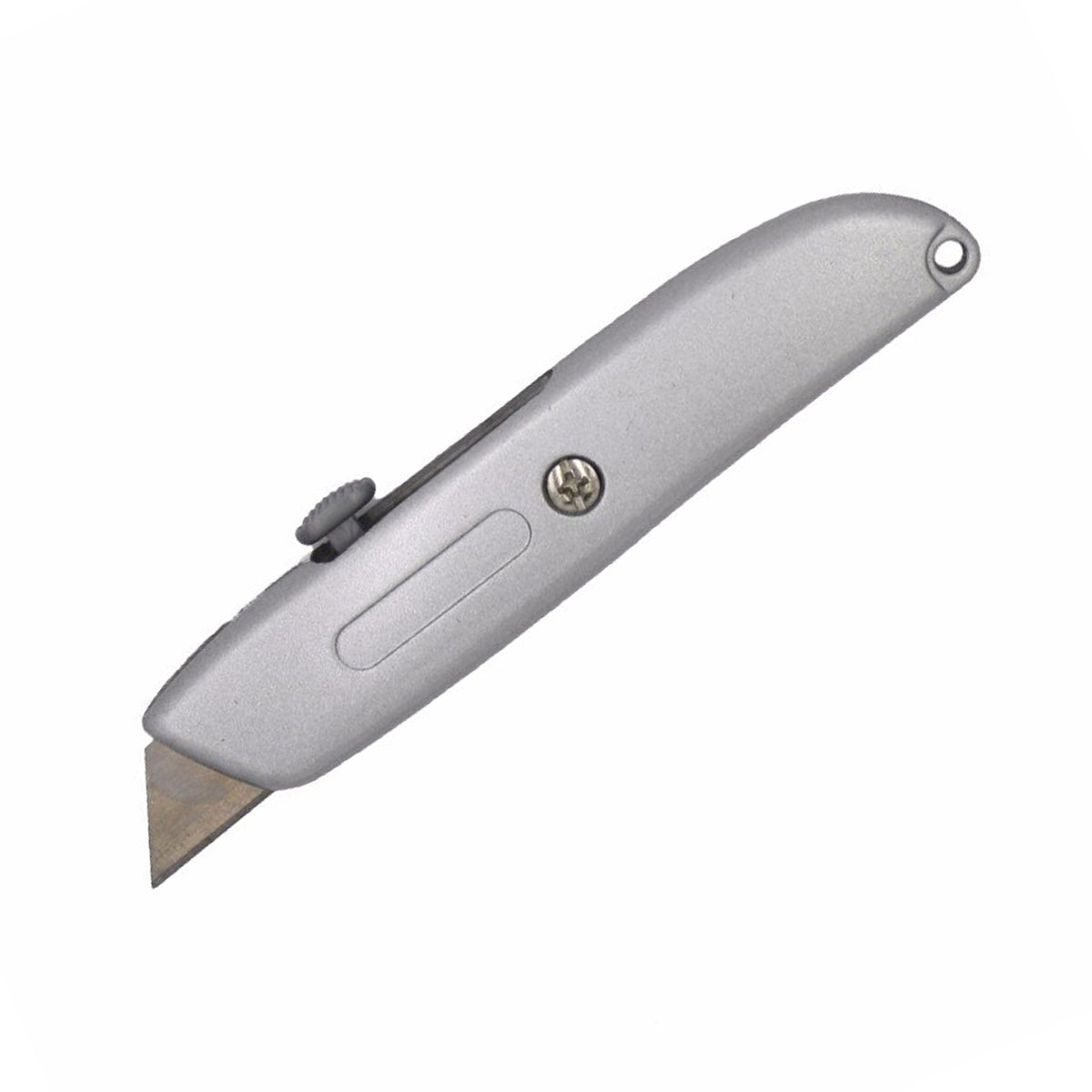 Premium Stainless Steel Utility Knife - Heavy Duty Retractable Blade for Cutting Boxes, Carpentry, DIY Projects & Crafting - Ideal for Home, Office & Workshop Use