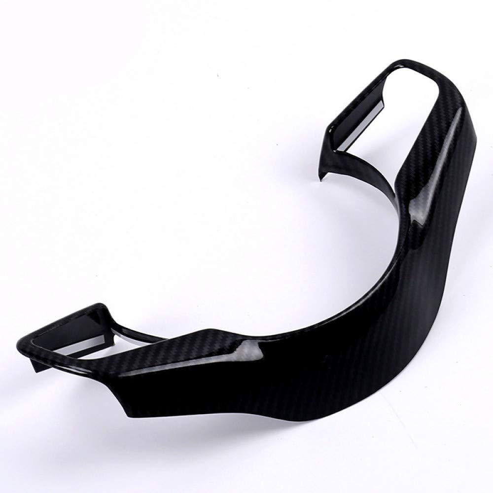 Carbon Fiber ABS Steering Wheel Trim Cover for Jaguar F-PACE E-PACE XE XF (2016-2018) - Durable Decorative Frame for Enhanced Grip & Luxury Interior Upgrade - Perfect for Daily Driving & Car Enthusiasts