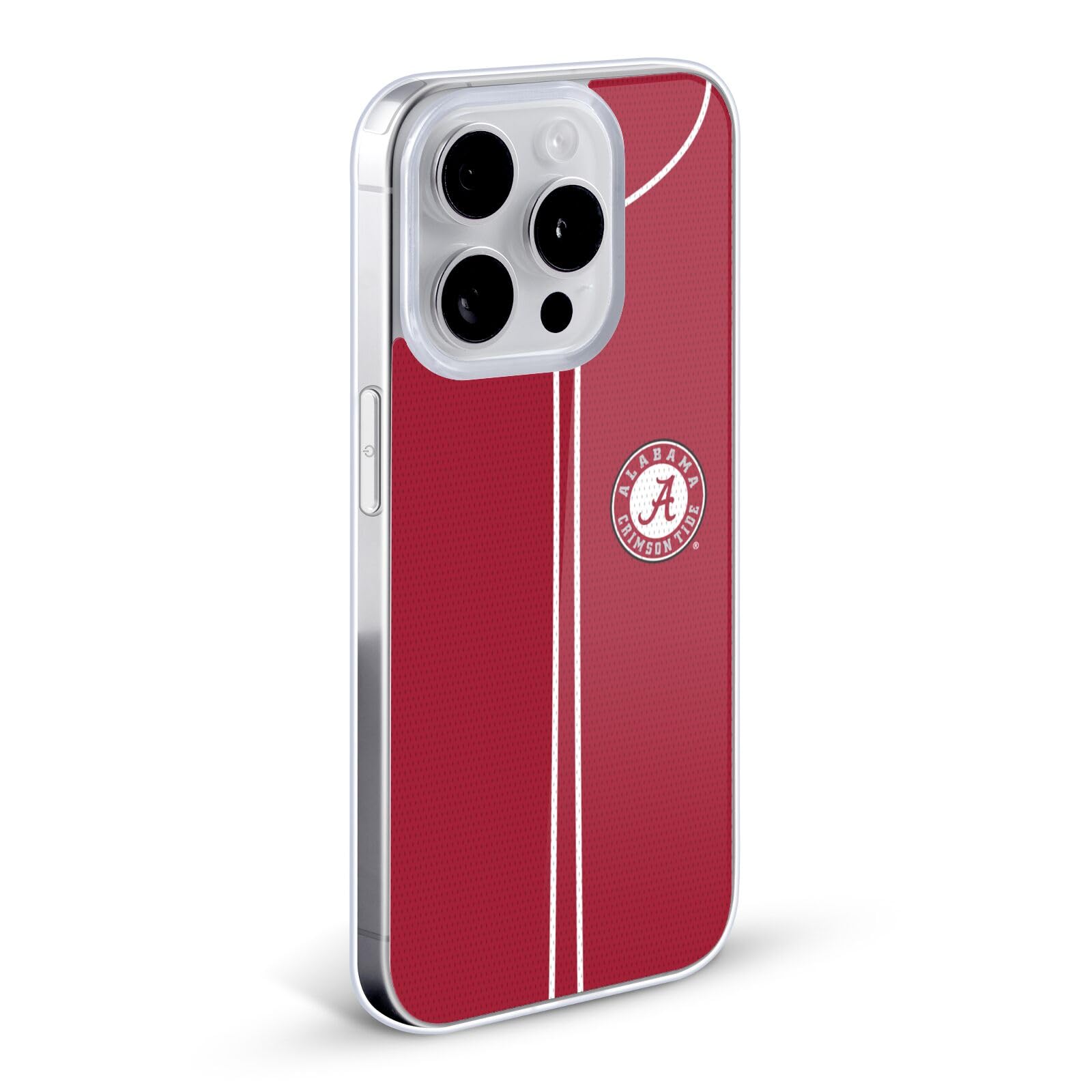 Officially Licensed University of Alabama UA Baseball Jersey Soft Gel Phone Case Compatible with iPhone 13 Pro Max - Perfect for Game Day, School Pride & Everyday Protection