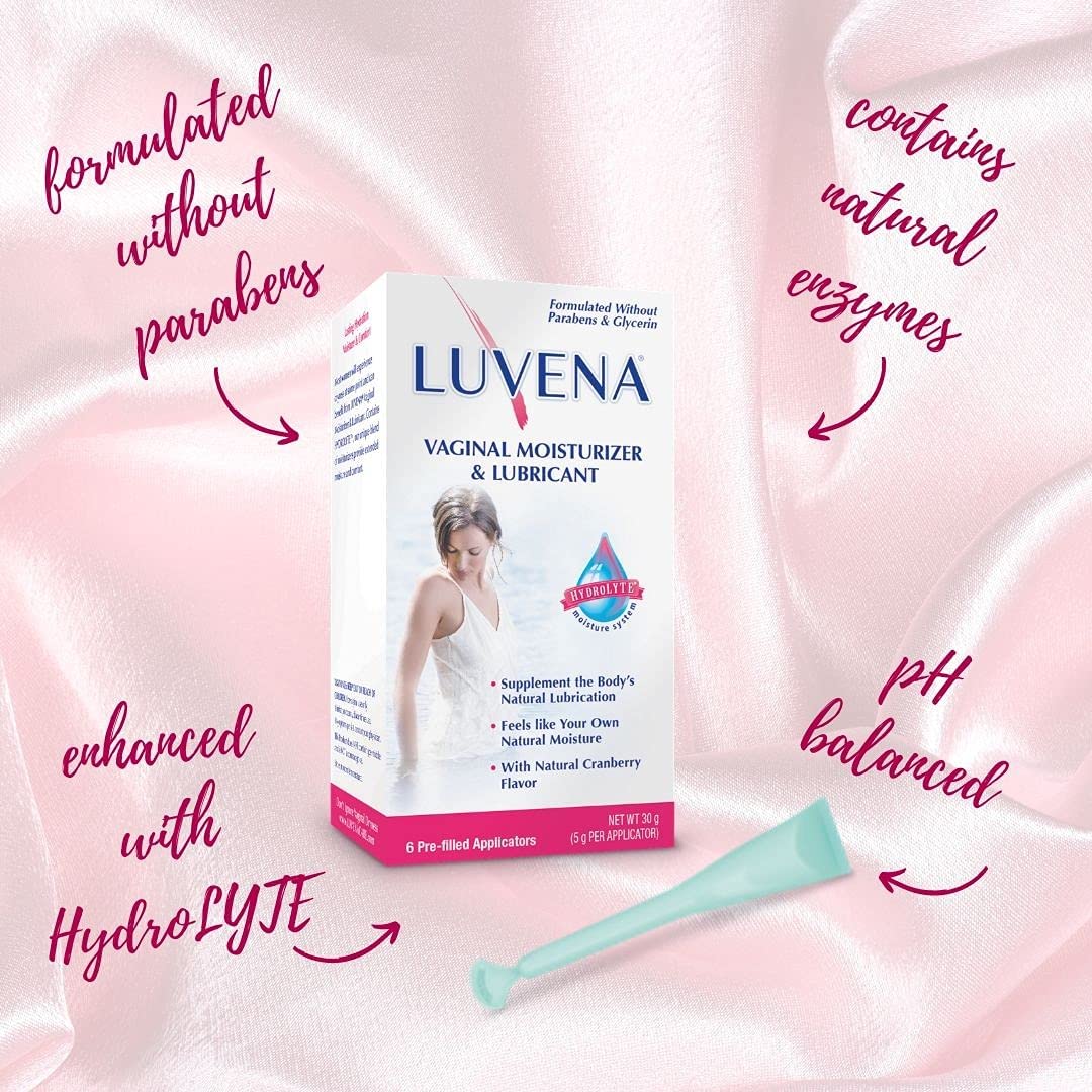 Luvena Vaginal Moisturizer for Women - Water-Based Intimate Hydration Cream for Dryness, Irritation & Menopause Relief - Paraben & Glycerin Free - 2 Pack - Perfect for Daily Comfort & Intimate Care Routine