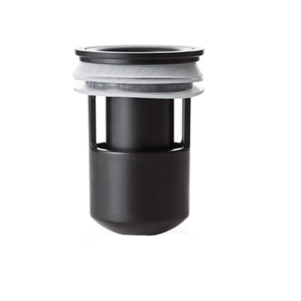 Anti-Odor Kitchen Sink Drain Stopper - Black Modern Plug for Floor Drains, Toilets & Sewers | Perfect for Kitchen, Bathroom & Bar Use (One Size)