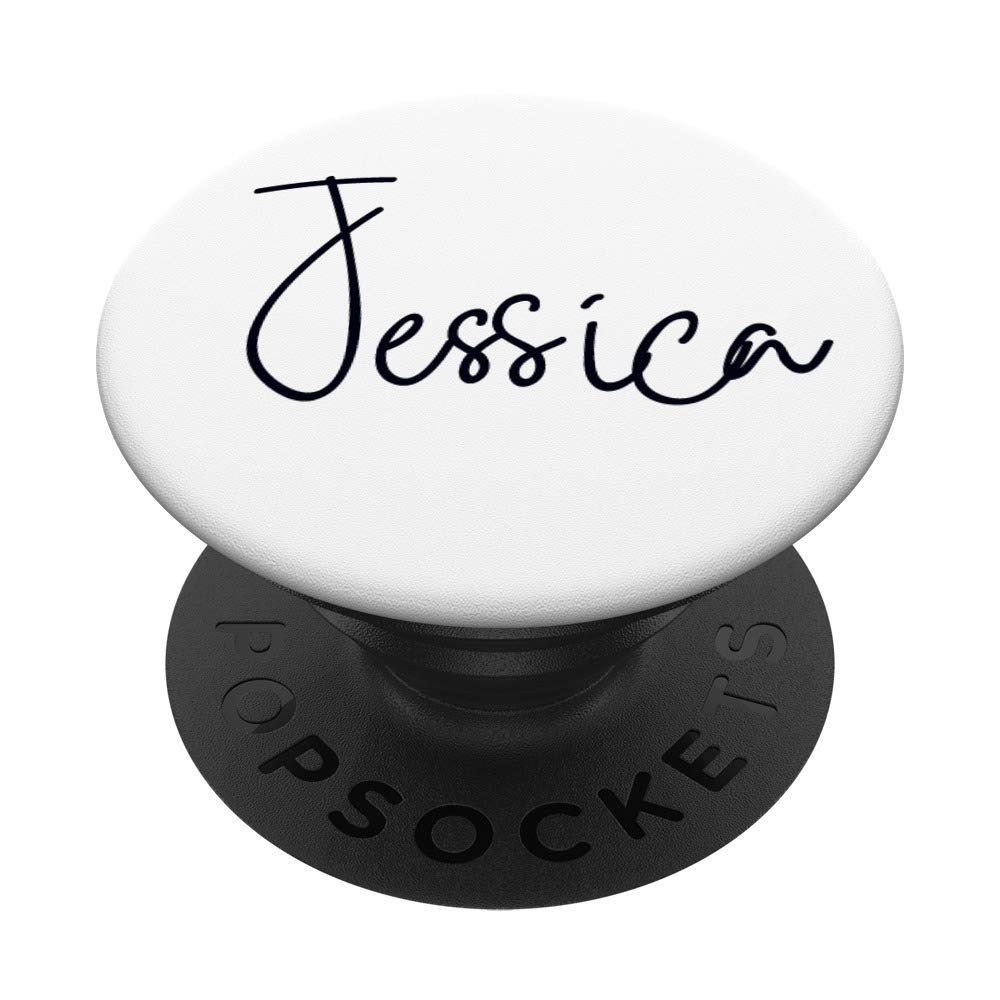 Custom Jessica Name PopSockets PopGrip - Personalized Swappable Phone Grip for iPhone & Android | Perfect Gift for Girls, Teens & Women | Office, School, Travel & Everyday Use