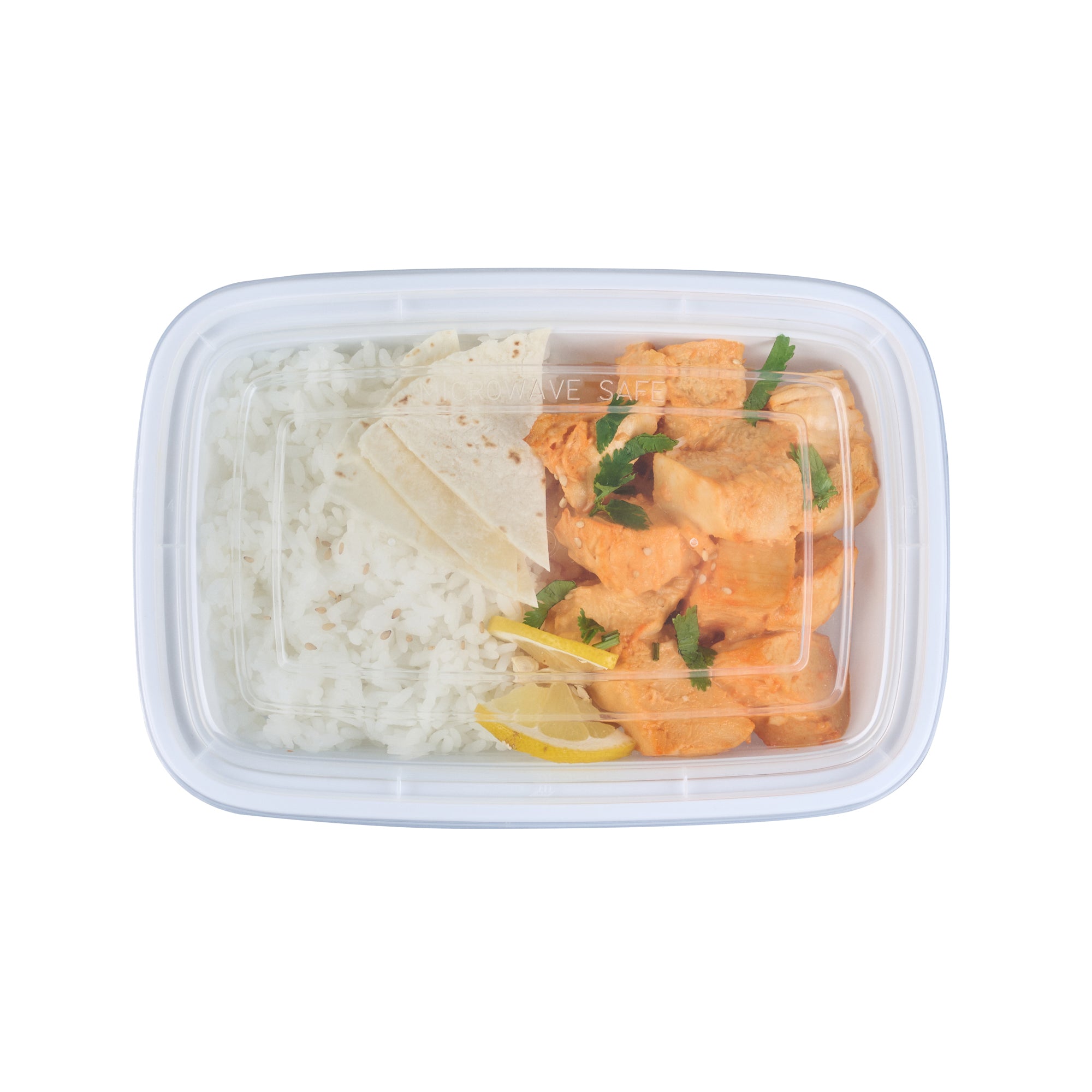 24 oz Rectangle White Plastic To Go Containers with Clear Lid - Microwave Safe, 8