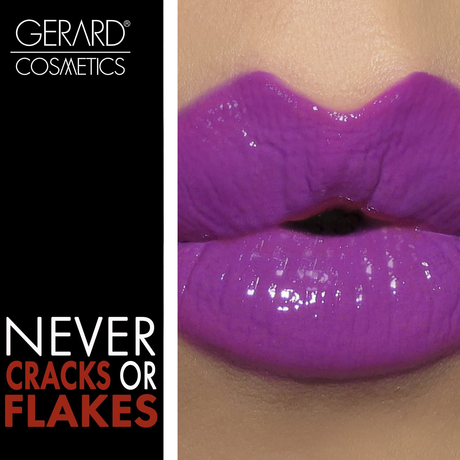 Gerard Cosmetics Wild Orchid Lip Gloss - Super Pigmented Purple Lipstick with LED Light & Mirror, Hydrating Shiny Liquid Lip Color | Cruelty-Free, Made in USA | Perfect for Night Out, Parties & Special Occasions