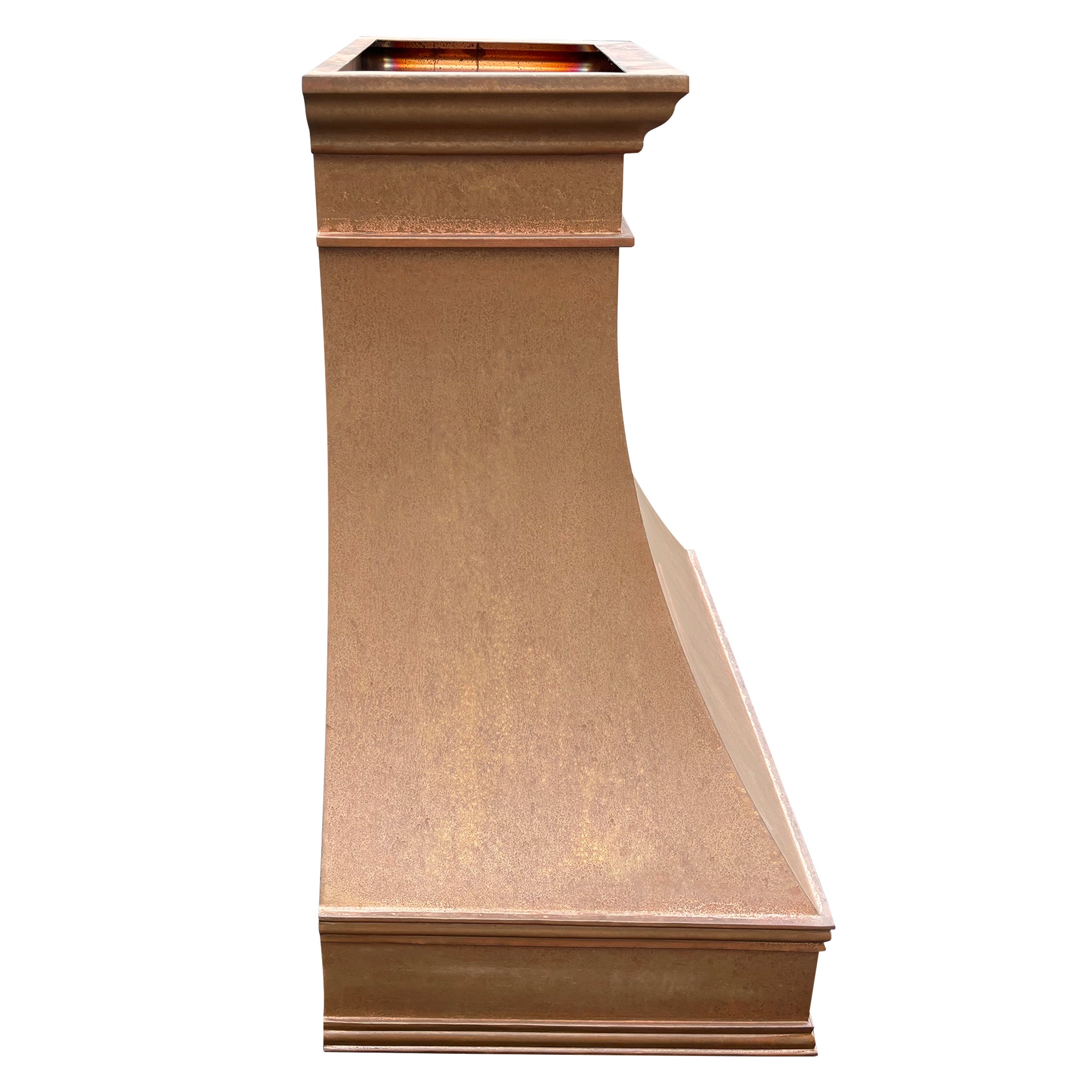 Premium Tuscan Copper Kitchen Vent Hood H7TR CV - Stainless Steel Range Hood with Powerful Extraction for Modern Kitchens | Perfect for Italian & Mediterranean Style Homes
