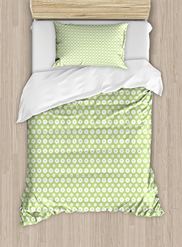 Pale Green and White