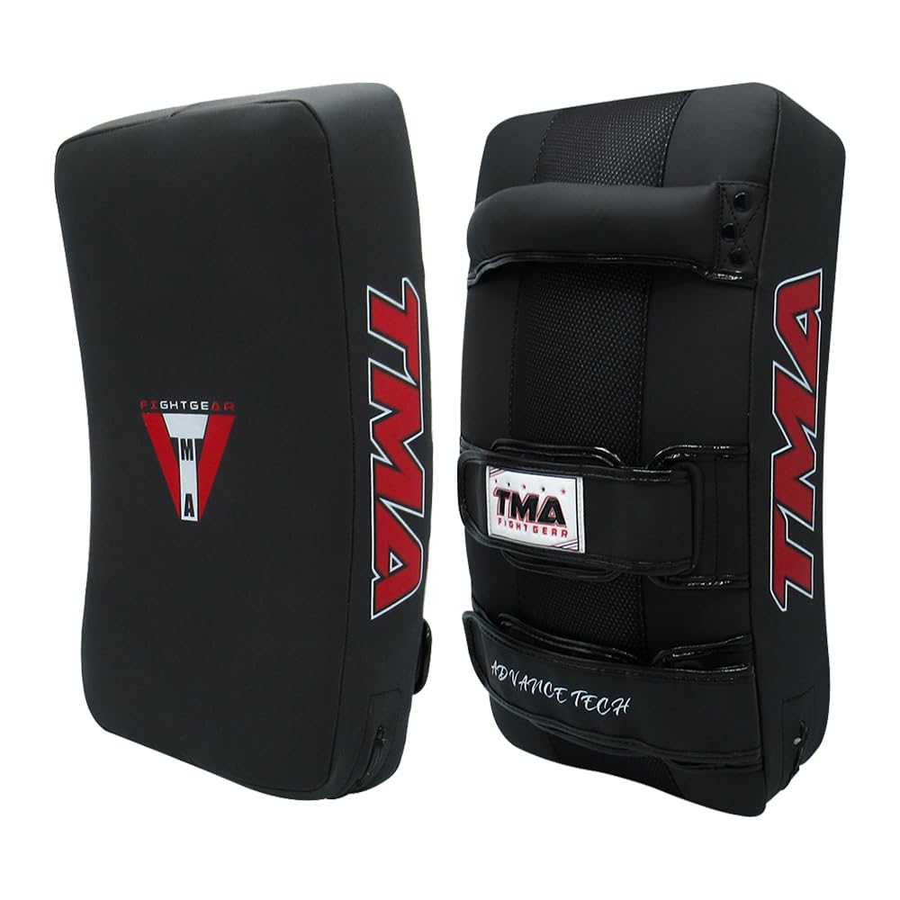 Muay Thai Training Pads - Premium Kickboxing & Martial Arts Punching Shield for Muay Thai, Karate, MMA - Durable Strike Pads (Single Pad) - Perfect for Home Gym, Dojo Training & Combat Sports Practice