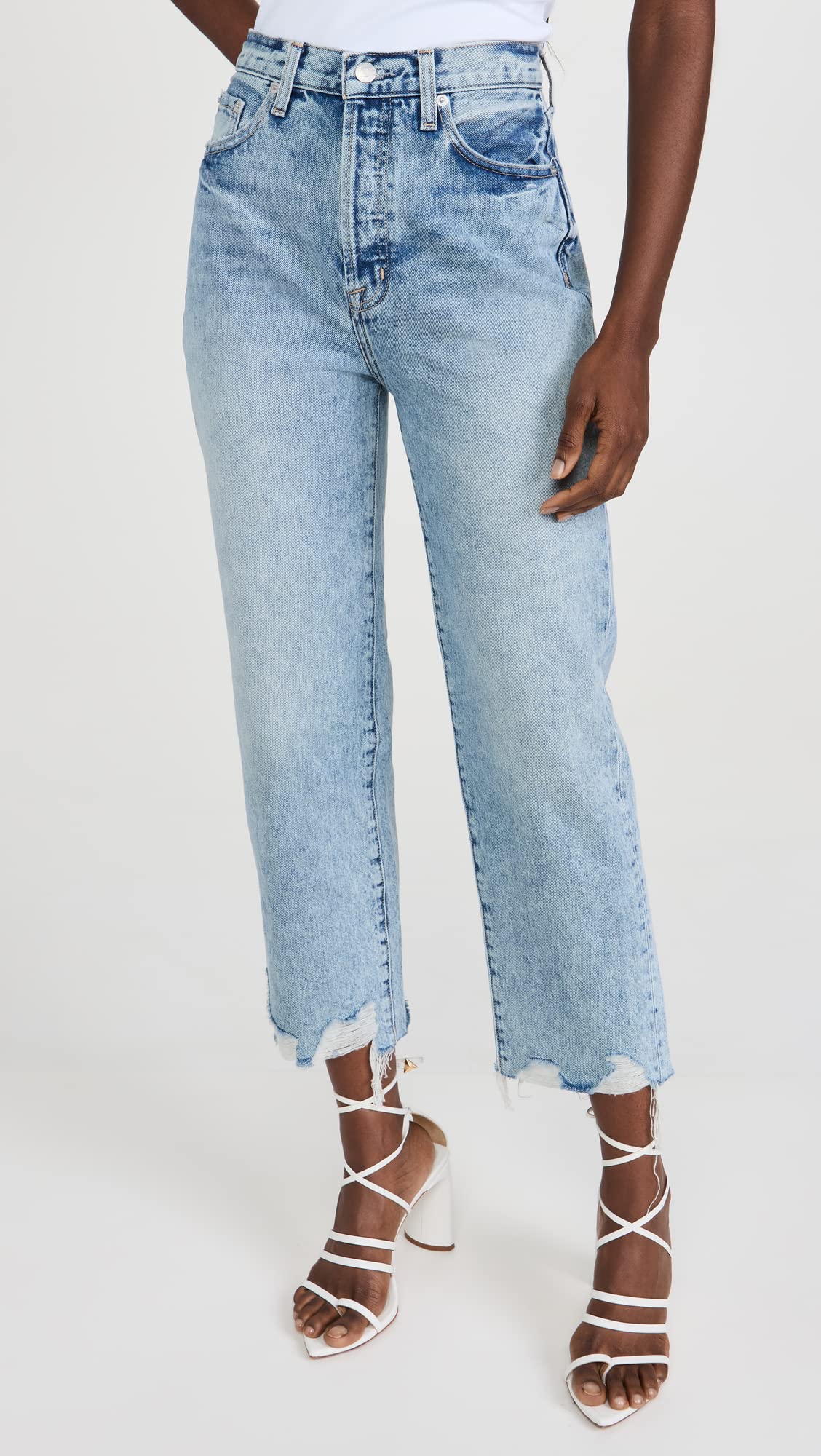 Women's Cassie Crop Jeans - High Waisted Denim Pants for Casual Wear, Street Style & Everyday Outfits