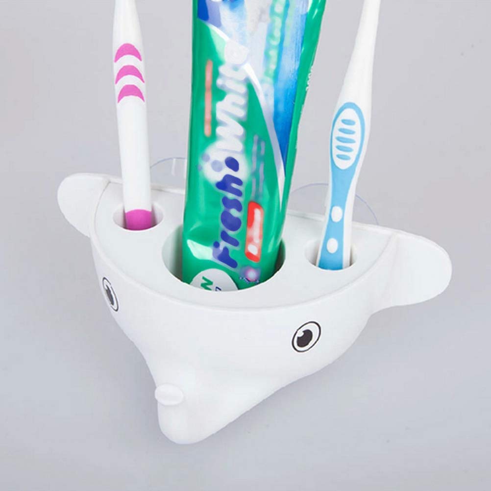 Cabilock Pig Toilet Bathroom Accessories - Funny Toothbrush Holder with Suction Cup for Family, White Toothpaste & Toothbrush Storage Rack - Perfect for Bathroom Organization and Kids' Dental Hygiene