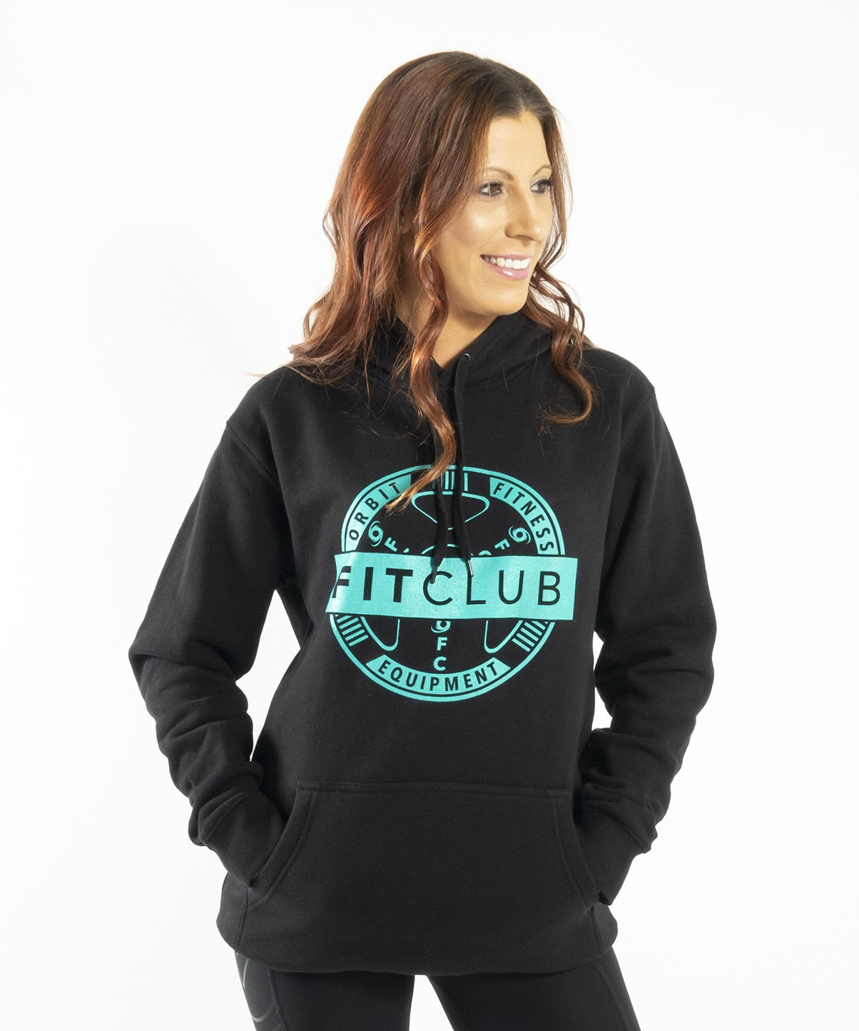 Orbit FitClub Unisex Hoodie - Black | Comfortable & Stylish Pullover for Men & Women | Perfect for Gym, Running & Casual Wear