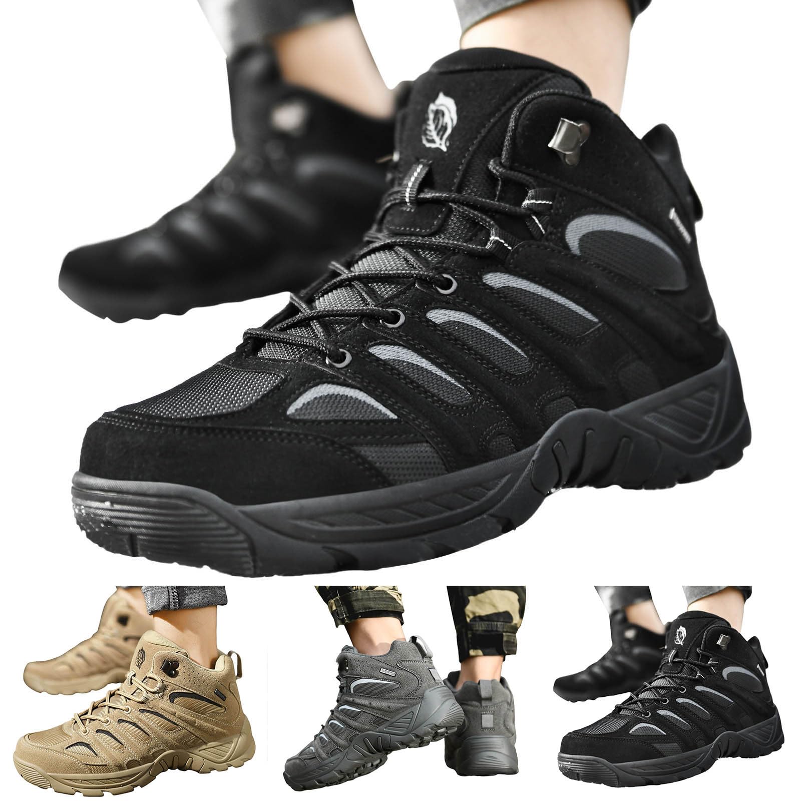 RYTEJFES Men's Running Shoes - Lightweight Breathable Gym Trainers for Walking, Sports & Outdoor Activities - Non-Slip Waterproof Sneakers for Summer Workouts & Daily Wear - Perfect for Jogging, Hiking & Casual Use
