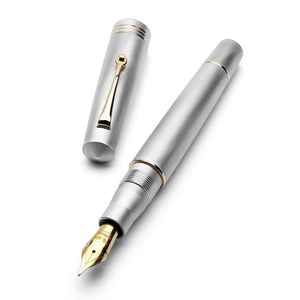 Leonardo Fountain Pen Momento Zero Limited Edition 2025 - Premium Stainless Steel & Alumina Nib - Perfect for Calligraphy, Writing & Collecting - Elegant Gift for Pen Enthusiasts
