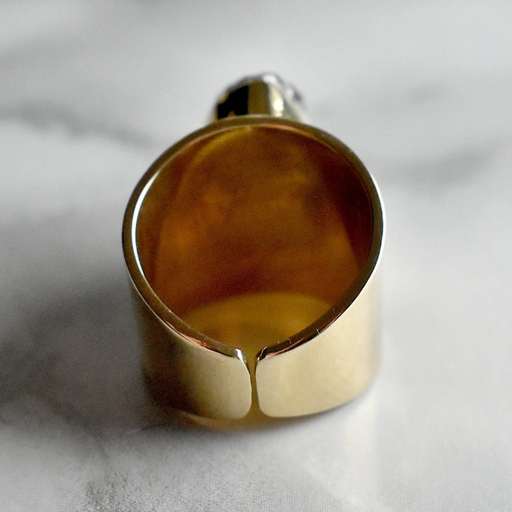 Dominique Adjustable Statement Ring for Women - Elegant Fashion Jewelry for Parties, Weddings & Everyday Wear